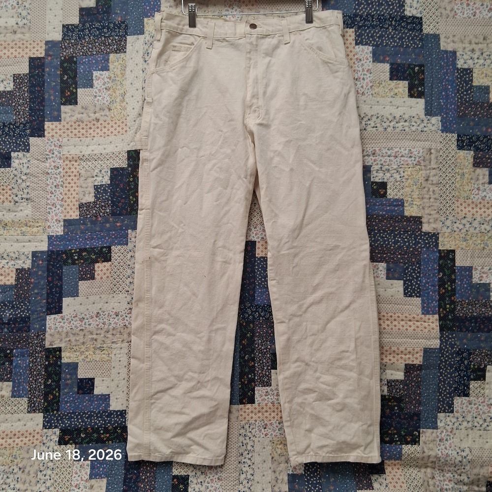 Vintage‎ Dickies Carpenter Painter Pants Size 36x30 Canvsa Workwear